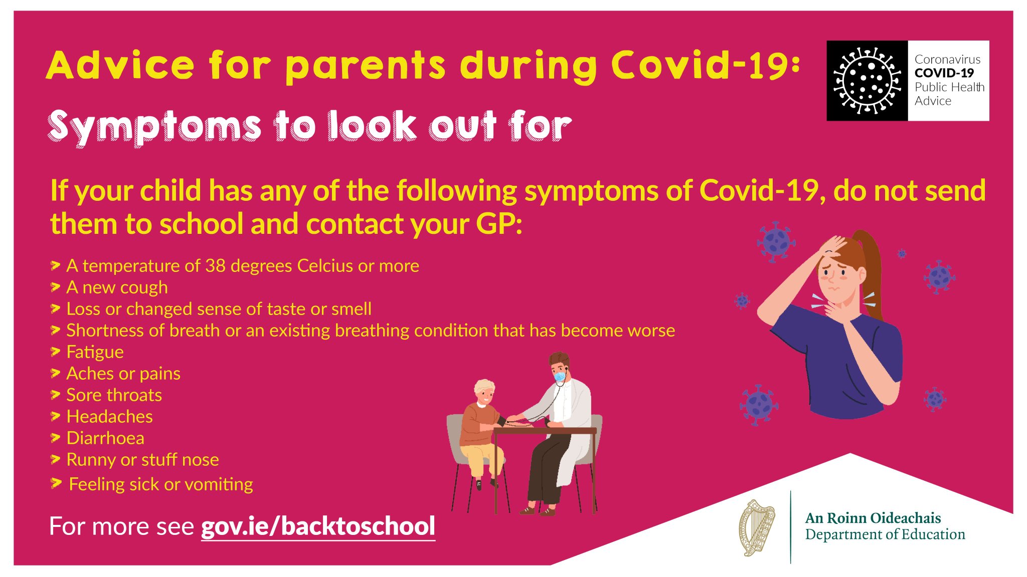 Advice for parents & guardians re: Covid 19